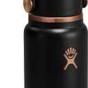 Hydro Flask Micro Bottle - Insulated Mini Leak Proof Flask for Purse or Pocket in 6.7 Oz Black Arc