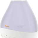 Crane 4-in-1 White Drop Ultrasonic Cool Mist Humidifier with Sound Machine, Night Light, Aroma Tray, 1 Gallon Top Fill White