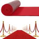 Red Carpet Runner for Party, Extra Thick Red Carpet Party Decorations with Non-Slip Rubberback 3x10ft Reusable Red Rugs for Entryway, Hallway and Living Room