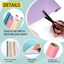 Breling 6 Roll Bulletin Board Paper, 16inch x 40ft Fade Resistant Construction Craft Paper Bulk for Classroom Bulletin Boards Decor School Office Teacher Crafts(Retro Color)