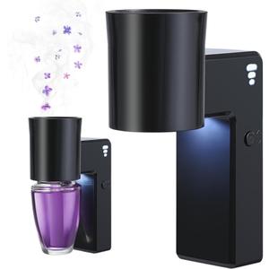 ROSSEX 2 PCS Wall Fragrance Plug in with Night Light and Oil Diffuser Plug with Upgraded Fragrance Concentration Control, Compatible with Bath and Body Works WallFower for Home, Black