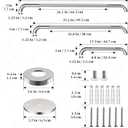 3 Pack Shower Grab Bar for Commercial, Munzong Bathroom Grab Bar, Anti Slip Handicap Balance Bar,Safety Hand Rail for Elderly Injury Senior Bath Handle Compliance(Chrome, 18", 36", 42")