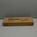 Homode Wall Hooks with Shelf, Wood Coat Rack with Shelf Wall-Mounted, Entryway Hanging Shelves with 5 Metal Hooks for Clothes Hats Towel Purse Robes, Bathroom Mudroom Bedroom, Rustic Brown Black (17.1 Inch Long)