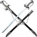 37" Dragon Sword, Ornate Scabbard, Display