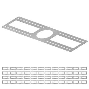 24-Pack New Construction Mounting Plate, 4Inch, LED Recessed Lighting Housing Kits, Flat Steel Rough-in Bracket Fixture for LED Light Bar, Shallow Recessed Lighting Housing Plate