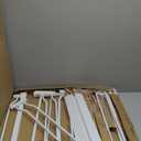 Extra Wide Baby Gate Tension Indoor Safety Gates White Metal Large Pressure Mounted Pet Gate Walk Through Long Safety Dog Gate for The House Doorways Stairs (57.48"-62.2"/146-158CM, White)