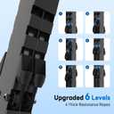 ERGOLIFE Stair Stepper with 6-Level Adjustable Resistance, 350lbs Upgrade Foldable Stairmaster Machine for Home Gym Workout, Cardio Stair Climber with Low Noise