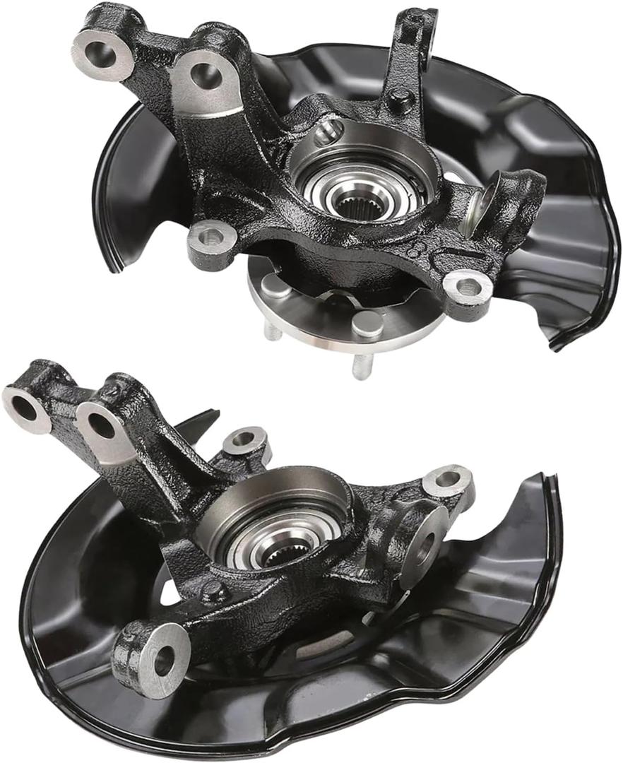 2 PCS Front Left and Right Steering Knuckles Wheel Bearing Hubs Assembly Replacement for 2009-2013 Toyota Corolla Matrix 698381, 698380