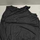 LARACE Plus Size Tank Tops for Women V Neck Casual Sleevelss Tunic Summer Clothes Flowy Shirts for Leggings (4X, Black)