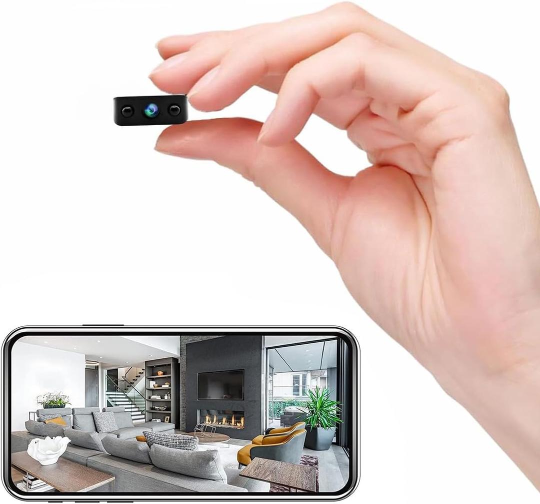 Tiny HD Camera Only 0.5 Inch 2026 Upgraded Mini WiFi Security Small Indoor 1080P Micro Home Nanny Cam with Cloud & SD Storage,Wide Angle,Night Vision,Can No Need WiFi Cams Wireless Cameras for House