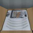 15.74" Black and Gold Semi Flush Mount Ceiling Light Fixture 4-Lights Dining Room Light Fixtures Modern Farmhouse Glass Ceiling Lights Flush Mount for Foyer Hallway Entryway Kitchen E12