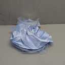 AIMJCHLD 0-6T Baby Girls V Backless Flower Dress Pageant Party Wedding Gown Dresses with Hair Bow (3-4T, Light Blue)