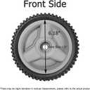 Front Drive Wheels Fit for Hus qvarna HU700F Mower, 532401274 Drive Wheels Tires for HU Self Propelled Lawn Mower Tractor, Front Wheels for HU700F, 2 Pack, Gray