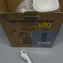 TOPAA Rotary Cheese Grater with Handle Vegetable Shredder with 5 Blades, Round Mando line Slicer and Food Chopper for Kitchen (White)