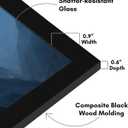 Americanflat 12x16 Picture Frame - Engineered Wood - Black