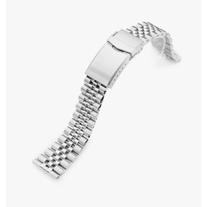 MiLTAT 18mm Quick Release Watch Band Straight End, Super-JUB II QR 316L Stainless Steel Brushed