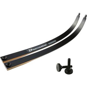 Deerseeker Outdoor Archery Takedown Recurve Limbs Bow Limb Replacements with 2pack Hand-Screw Limb Bolts 20-60 lbs for 62" & 66" Wooden Bow