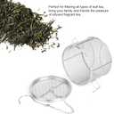 Stainless Steel Tea Ball Strainer, 14 * 10cm Extra Fine Mesh Infuser Basket with Chain and Hook Lid for Brewing Loose Leaf Tea, Spices, Seasonings in Cups Mugs Pots