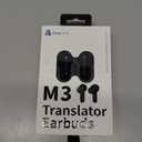 Timekettle M3 Language Translator Earbuds, Two-Way Translator Device with APP for 40 Languages and 13 Offline Translation Packs, Fast Reaction with Revolutionary Al Semantic Tech, Offline Version (Black)