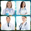 2 x Geyoga 4 Pcs Halloween Badge Reel Glitter Sport Ghost Glow in The Dark Retractable ID Badge Holder with Alligator Clip Horror Spooky Name Tag Holder Gifts for Sports Lovers Nurse Medical Teacher