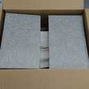 Table Lamps for Living Room Set of 2, Modern Bedside Lamps with Dual USB Ports for Bedroom Nightstand, Large End Table Lamps with Grey Fabric Shades Minimalist Decor Marble Finish