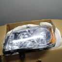 APSVE 2PCS Chrome Headlight Compatible with 2011 2012 2013 2014 2015 2016 2017 2018 Dodge Grand Caravan For 2008-2016 Chrysler Town & Country Headlight+Corner Parking Turn Signal Marker Light, Clear