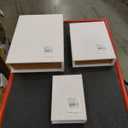 Deco 79 Wooden Decorative Box Love, Hope, Faith Faux Storage Book Book Shaped Boxes with Black Spine and Gold Accents, Set of 3 Decorative Keepsake Boxes 11", 8", 6"H