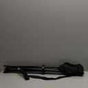 Foldable Tripod Stool - Ultra Portable Seat for Tall People, 20 High - Hunting Chair & Hidden Zippered Pocket - 2 lb Camping Stool, 3 Legged Strong Steel Stool Holds up to 200 lb (Black)