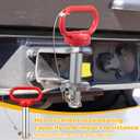 LEIFIDE 2 Pcs 3/4 Inch Trailer Hitch Pins Carbon Steel Galvanized Tow Bar with Steel Wire Rope and Safety Pins for Tractor, Trailer, Boat & More