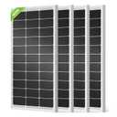 ECO-WORTHY 400W Solar Panels 4pcs 100 Watt 18V Monocrystalline Solar Panel Module for Off Grid PV Power for Home, Camping, Boat, Shed Farm, RV,12V Battery,2-Pack 2 * 100W