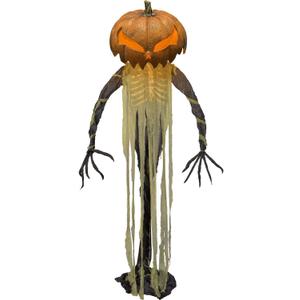 Haunted Hill Farm Pumpkin Sentinel by Tekky, Battery-Operated, Motion and Sound Activated Animatronic with Sound Effects and Lights for Indoor or Covered Outdoor Creepy Halloween Decoration Haunted Hill Farm Pumpkin Sentinel by Tekky, Battery-Operated, Motion and Sound Activated Animatronic with Sound Effects and Lights for Indoor or Covered Outdoor Creepy Halloween Decoration