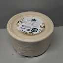 Disposable Plates, Sturdy and Durable Compostable Paper Plates - Heavy Duty, Eco-Friendly, Biodegradable, Unbleached, Sugarcane Bagasse Dinner Plate, 125-Pack 10 Inch