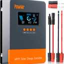 PowMr 60A MPPT Solar Charge Controller 12V 24V 36V 48V Auto, Solar Charge Regulator 60amp w/Large LCD Display, Work with AGM, Gel, Flooded and Lithium Batteries,Plug-and-PlayUpdate Version