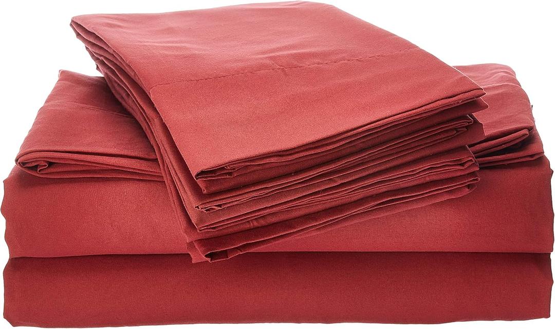 King Size Bed Sheets - 6 Piece 1500 Supreme Collection Fine Brushed Microfiber Deep Pocket King Sheet Set Bedding - 2 Extra Pillow Cases, Great Value, King, Burgundy
