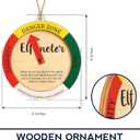 4 x Elf Meter Funny, Unique Ornament with Naughty or Nice Arrow, Holiday Decor, Funny Gifts for Friends Coworker Family, Elf Meter Decoration for Tree, Christmas Ornaments Decoration