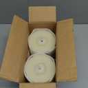 Flameless Flickering 4" x6" Real Wax Ivory Remote Candles with Candle Grease, Pack of 2 Timer LED Battery Operated Fake Warm Light Pillar Candles for Home, Banquet, Ceremony Decoration