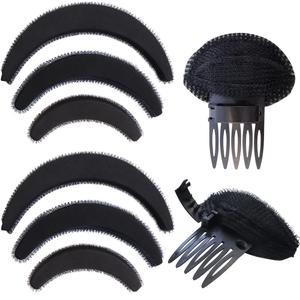 10 Pieces Hair Volume Increase Puff Sponge Bump It Up Hair Accessories Set for DIY Women Girls Updo Hair Styling Tools