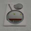 Lighted Makeup Mirror, 3000 mAh Rechargeable Double Sided Magnifying Vanity Mirror with 3 Colors, 1x/10x, 360 Rotation , Brightness Adjustable Magnification Cosmetic Light up Mirror, Women Gift (Chrome)