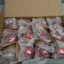 Jenaai 12 Pcs 2.36 Inch Red Glass Christmas Ball Ornaments Vintage Christmas Tree Decorations Mercury Glass Hanging Ornaments for Trees Xmas Holiday Party Garland DIY Craft Supplies, 6 Style