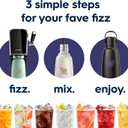sodastream Fizz & Go Cool - All Metal Bottle (Black) Carbonating Bottle Capacity, 0.9L