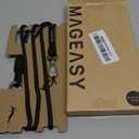 MAGEASY Universal Cell Phone Lanyard - Anti-Theft Rope Crossbody Phone Strap for iPhone 17 Pro Max & Most Smartphones, for Men & Women | 6mm Black