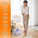 Snap Grip Mini Mop, Zero Touch Mini Mops, Gap Dust Cleaner Flat Mops with Locking Head & Sweeping Cloths, 92cm Long Handle Mopping Sweeper Stick for Multi Cleaning (1*mop+5*Cloth)