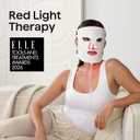 wavytalk Red Light Therapy Mask for Face, Glow Time LED Face Mask 850nm NIR | for Anti-Fine Line, Acne, Skin Rejuvenation with 456 LED Chips, 3 Modes, Gift for Women Wife Mom