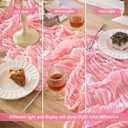 6 Pack Light Pink Table Runner Graduation Cheesecloth120 Inch Boho Rustic Gauze 10 FT Cheese Cloth Table Runners Decorations for Mother's Day Birthday Baby Shower Wedding Holiday Home Party Decor