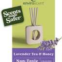 Enviroscent Non-Toxic Air Freshener for Home (Lavender Tea & Honey) Essential Oil Diffuser | Air Freshener | Home Fragrance Last Over 30 Days | 1 Mango Wood Stand & 1 Scent Stix Refill Kit