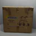 Lightweight Foldable Rollator Walkers for Seniors with Seat - Adult Rolling Walker with Seat and Brakes, 300 lb Capacity, All Terrain 8" Big Roller Wheels, Adjustable Handles and Seat Height, Yellow