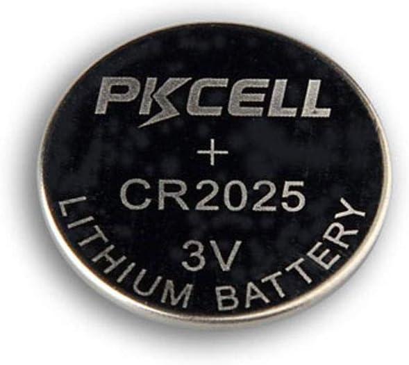 PK Cell CR2025-5B 3.0V Multipurpose Flat Lithium Manganese Battery44; Pack of 5