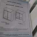 WOODBRIDGE MBSDC 6062-C Frameless Bathtub Shower Doors 56-60" Width x 62" Height with 3/8"(10mm) Clear Tempered Glass in Polished Chrome Finish