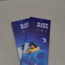 Mavogel Cotton Sleep Mask - Updated Design Light Blocking Sleep Mask, Soft and Comfortable Eye Blindfold for Men Women, Eye Mask for Sleeping/Shift Work, Includes Travel Pouch, Grey & Black