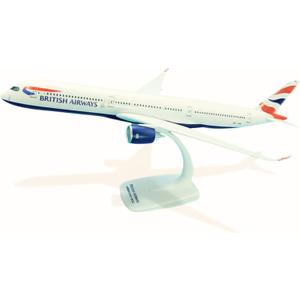 British Airways Airbus A350-1000 Model Plane  1/200 Scale, 14.5" Long - Large Plastic Detailed Display Model with Stand